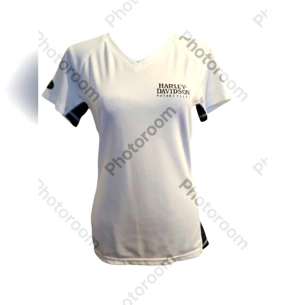 Harley Davidson small white S/L shirt